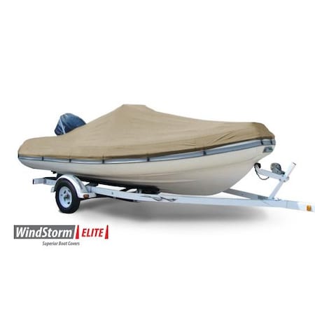 Eevelle Boat Cover INFLATABLE Center Console, Outboard Fits 14ft 6in L up to 78in W Khaki SFINFCC1478B-KHA